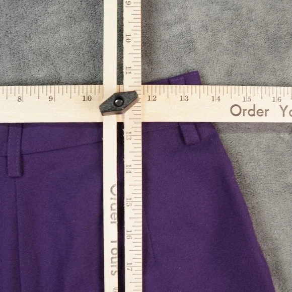 United Colors Of Benetton Shorts‎ Womens 44 Wool Pleated High Rise Classic Italy - Picture 7 of 8